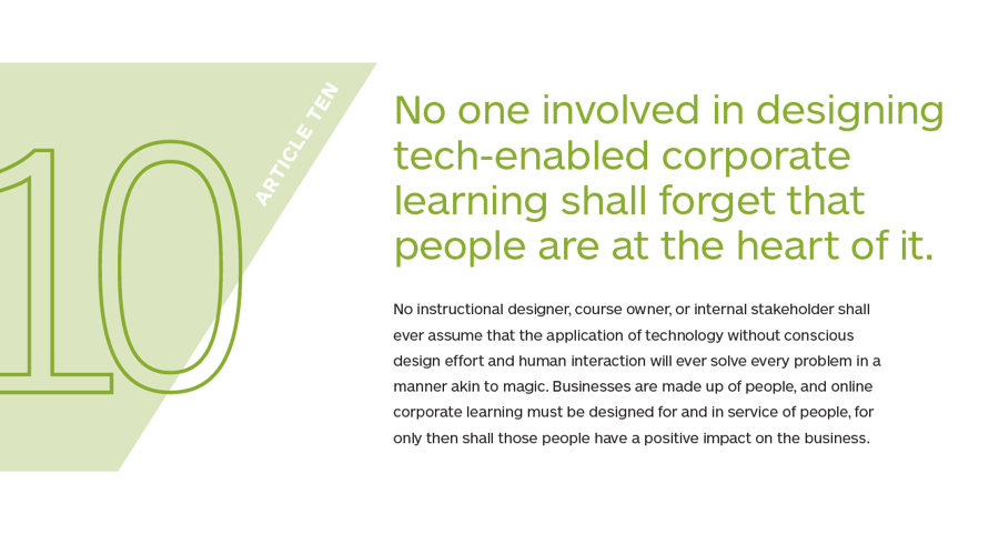 Article 10 of the Declaration of Modern Learner Rights, in detail